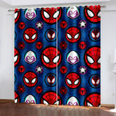 2025 NEW SpiderMan Miles Morales Gwen Curtains Blackout Window Drapes